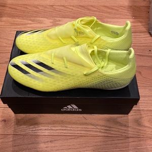 adidas Mens X Ghosted 2 Soccer Shoe Yellow Black size 13
